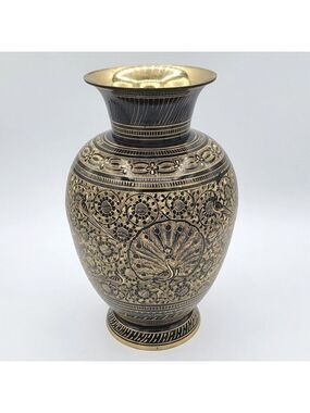 Brass Peacock Vase #1912